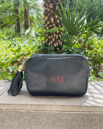 Bolso Enriqueta Black Personalizado con iniciales SM