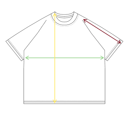 Guía de tallas para camisetas de mujer oversize