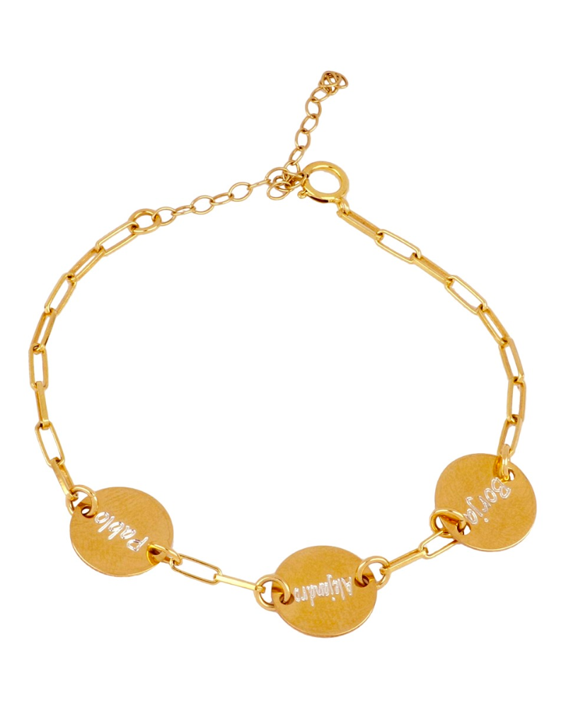 Pulsera Personalizada Plaquitas