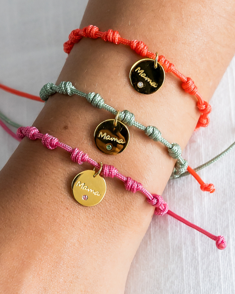 Pulsera recuerdos Mamá circonita