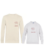 Pack sudaderas personalizadas adulto y niño disponibles en colores beige y blanco