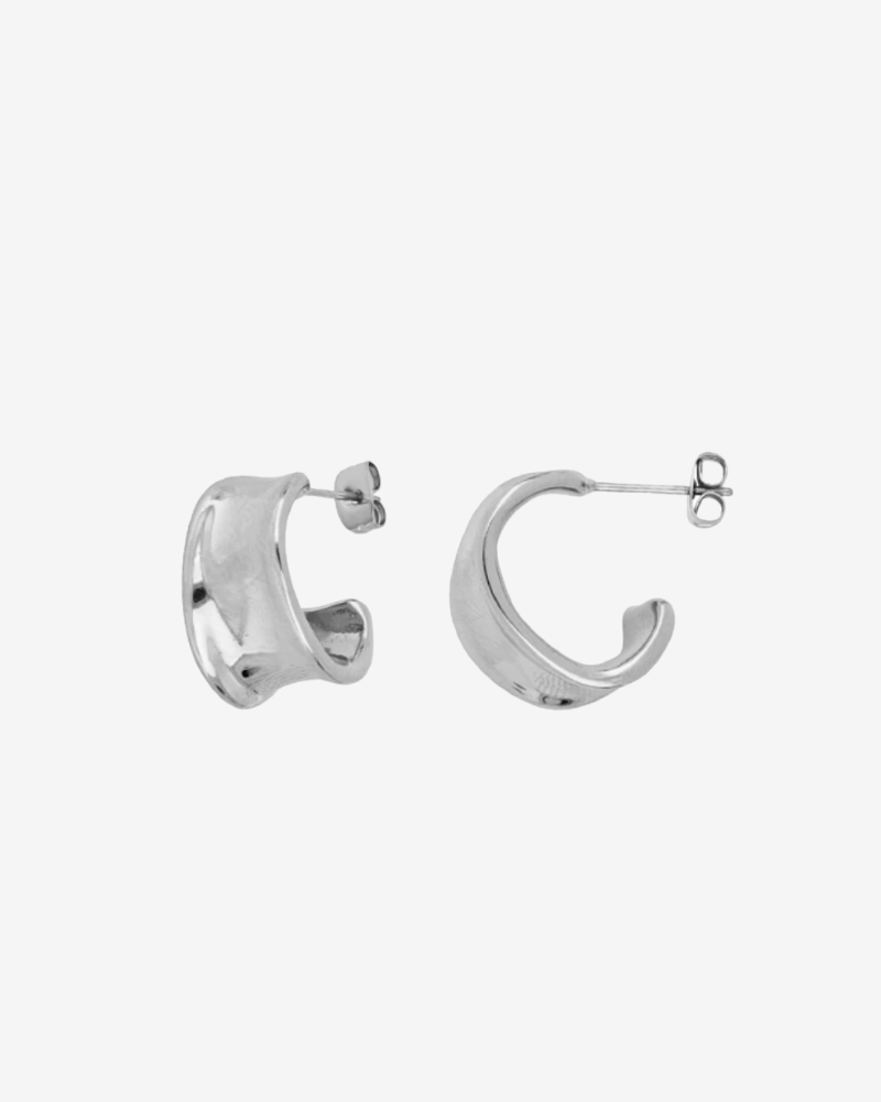Pendientes Big Hoops Acero Silver