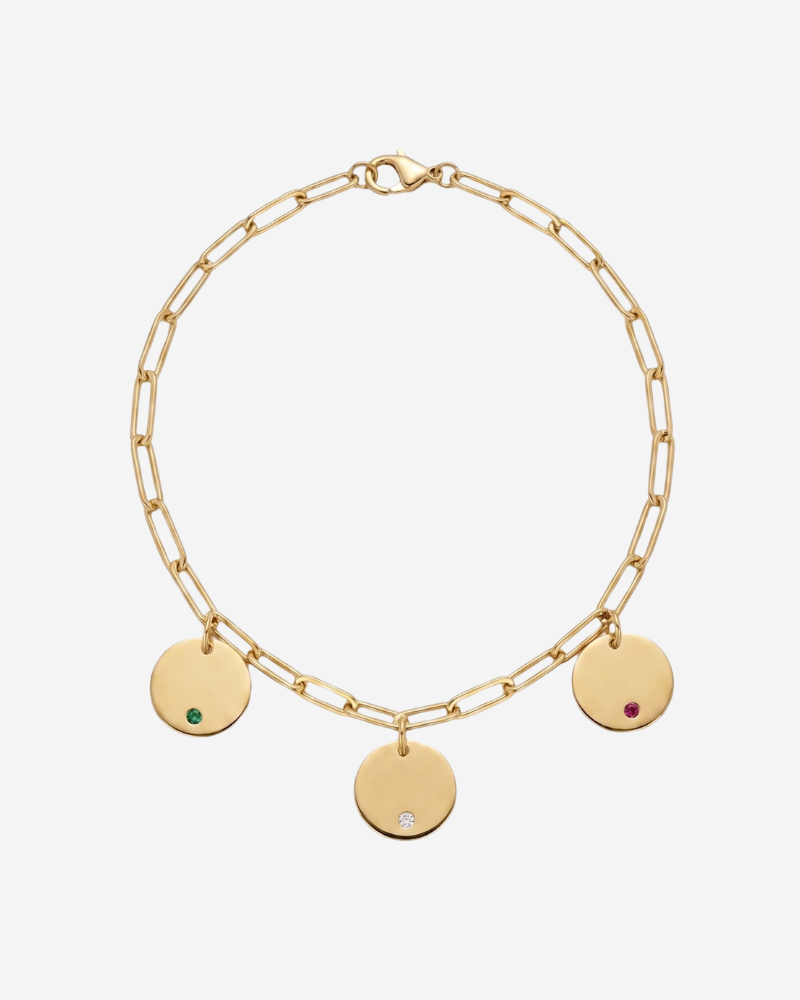 Pulsera Personalizada Plaquitas circonita
