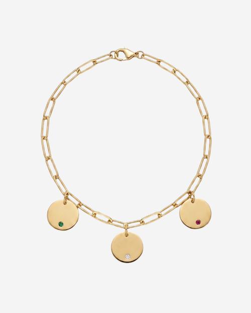 Pulsera Personalizada Plaquitas circonita