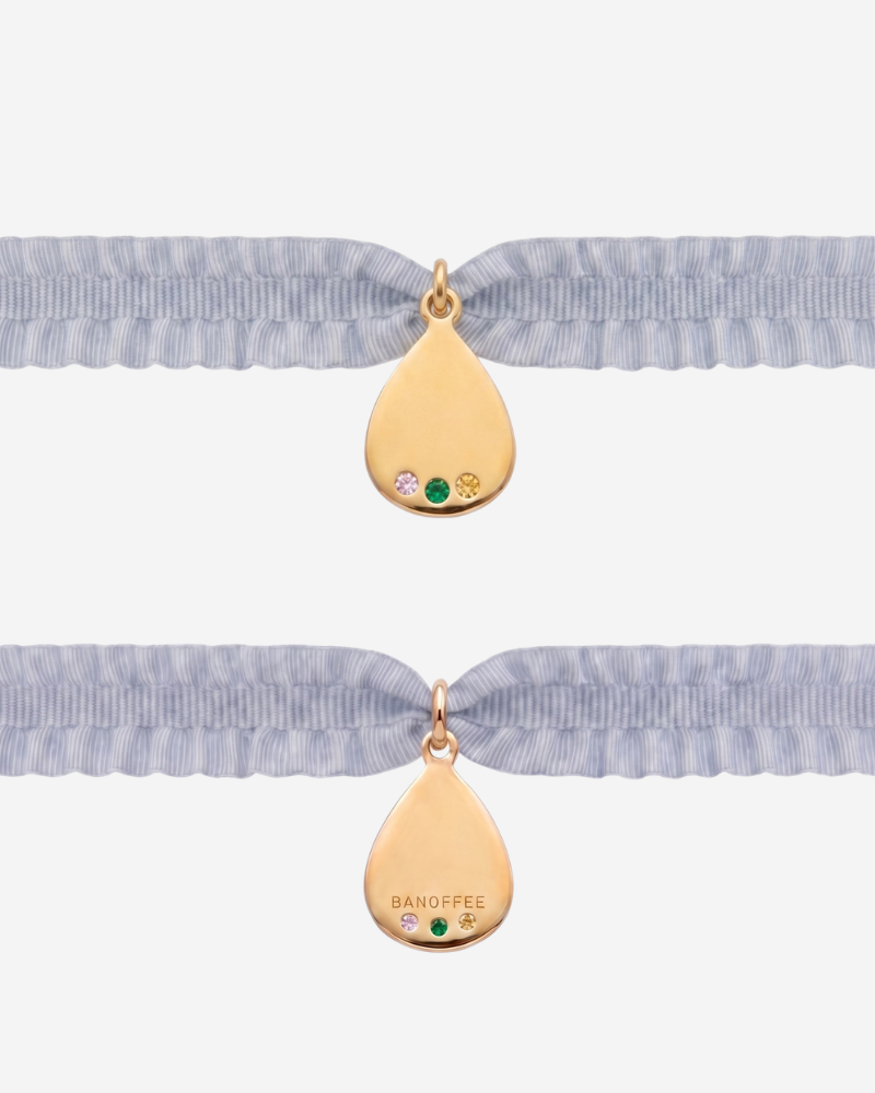 Pulsera rizo Personalizable gota multicolor