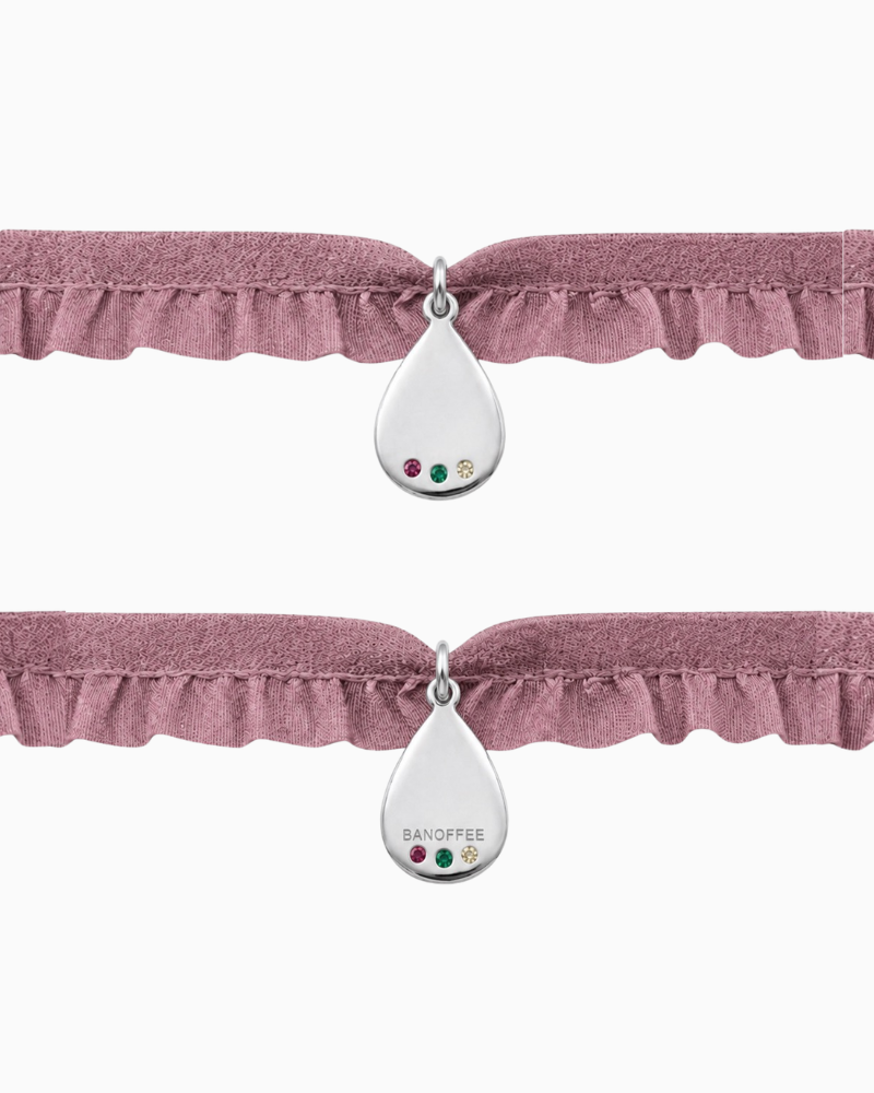 Pulsera semi rizo Personalizable gota multicolor