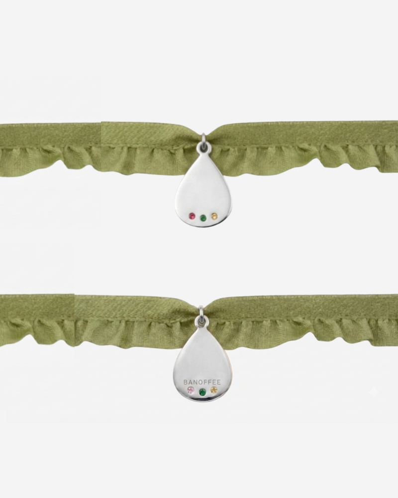 Pulsera semi rizo Personalizable gota multicolor
