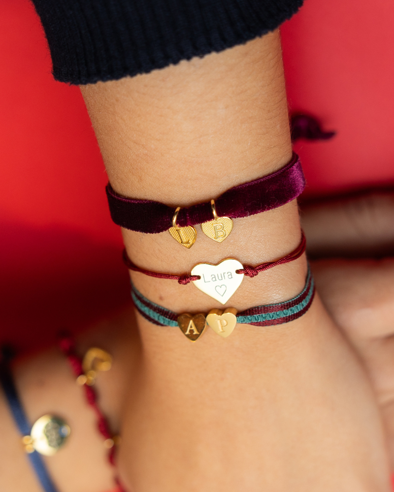 Pulsera charm corazón