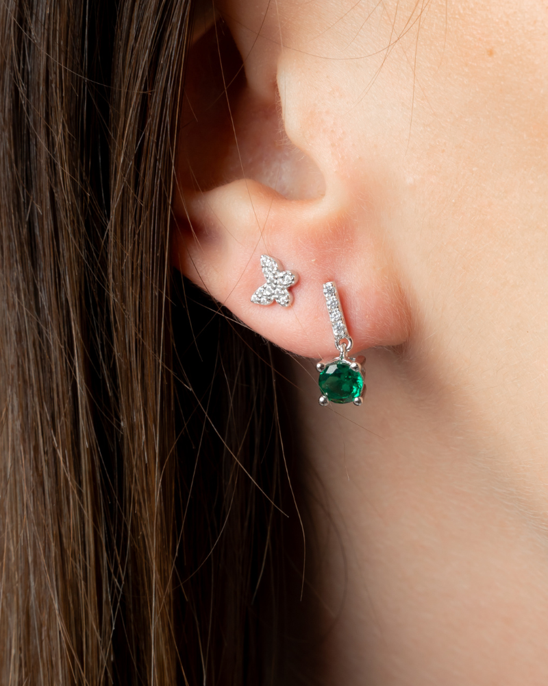 Pendientes princesa verde