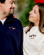 Sudadera personalizada Love Dachshund Cuello Zip