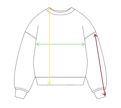 Guía de tallas para sudaderas de bebe