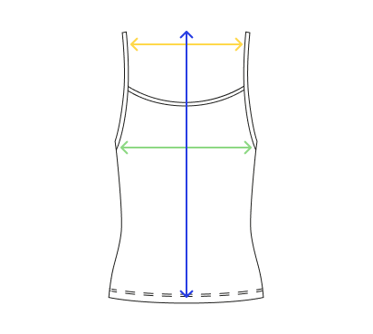 Guía de tallas para Top lino/blue