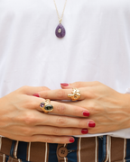 Anillo Matilda Acero Irregular