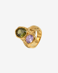 Sofia ring Two-stone steel