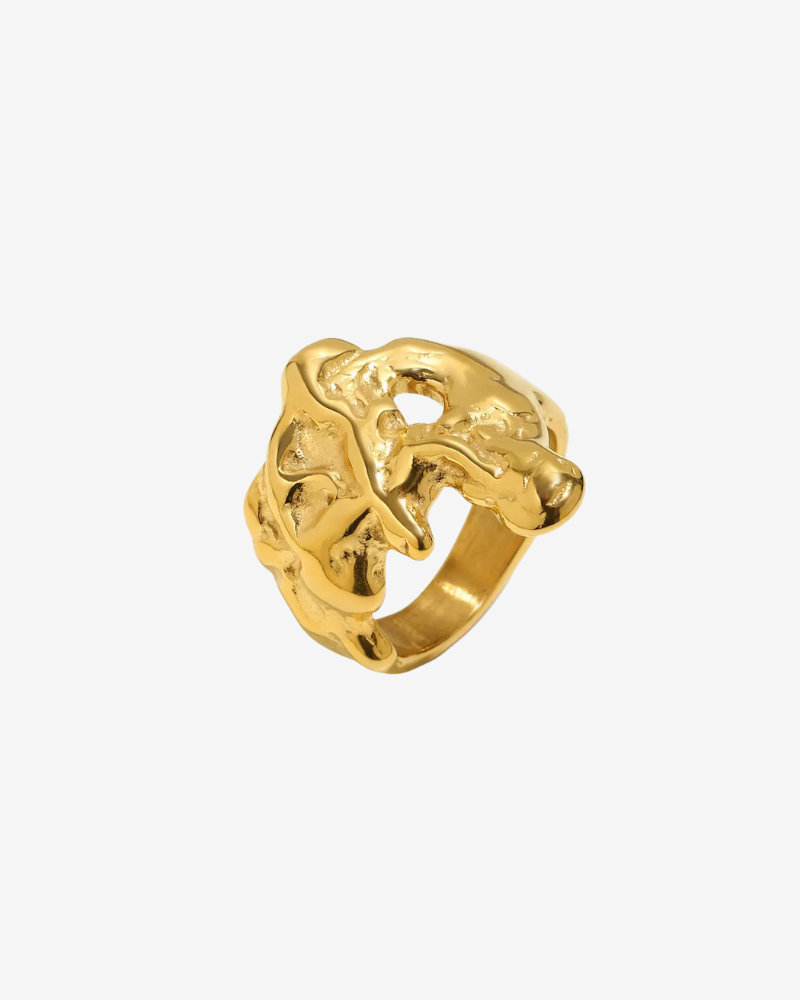 Anillo Matilda Acero Irregular