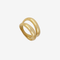 Ring Two Stripes Simple Steel