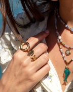 Anillo estrella con concha