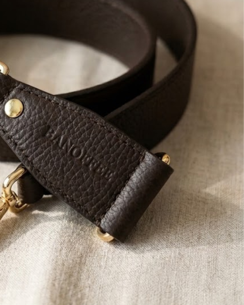 Asa bolso piel marrón chocolate