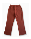 Pantalón Venecia de Banoffee BCN con pierna ancha y ajuste favorecedor, vista trasera.