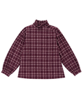 Blusa Cuadros Granate