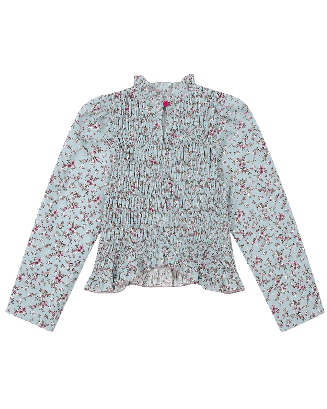 Blue Floral Blouse