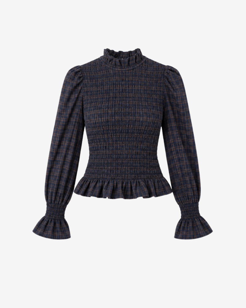 Terracota Shirt – Organic Cotton Seersucker Check