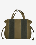 Big Martina Suede Green Stripes Bag