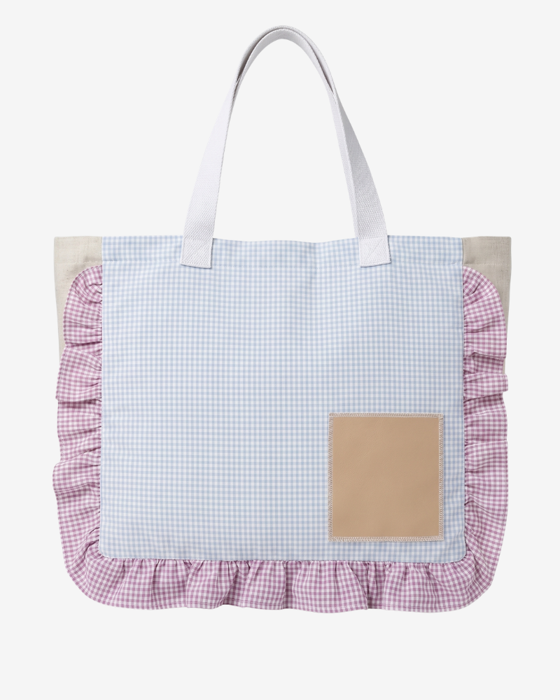 France Sunflower Blue Bag