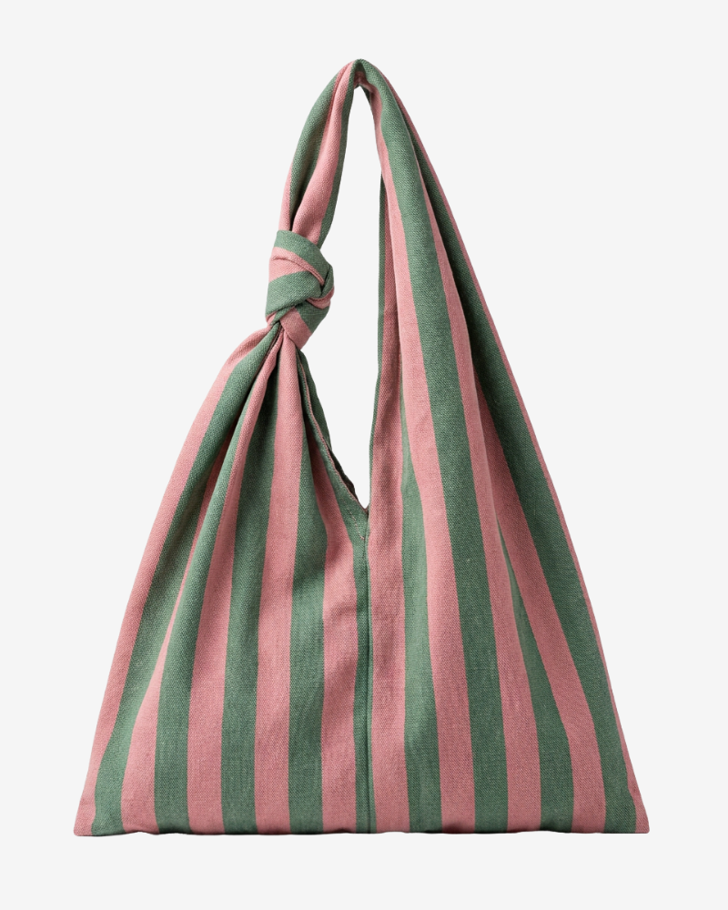 Green stripes bag