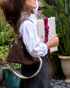 Federica Midi Brown Suede Bag – Personalized