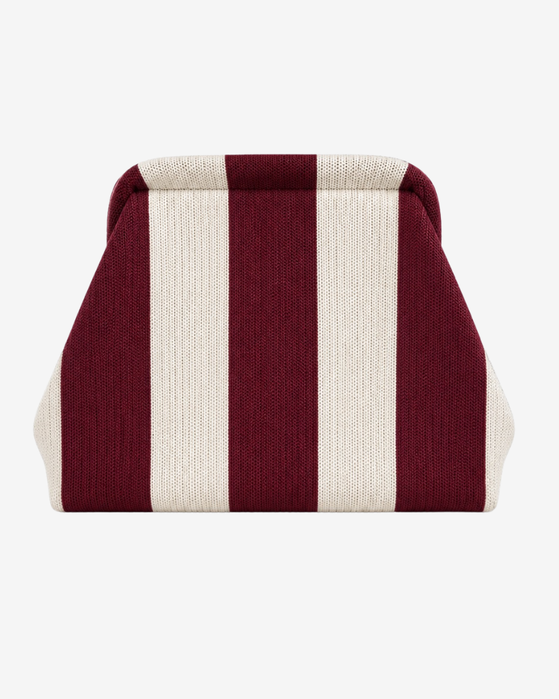 Bolso Rayas Burdeos