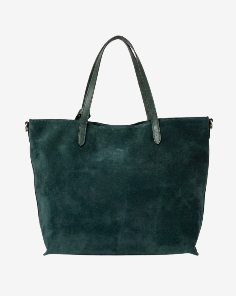 Bolso Shopping Bag ante verde botella