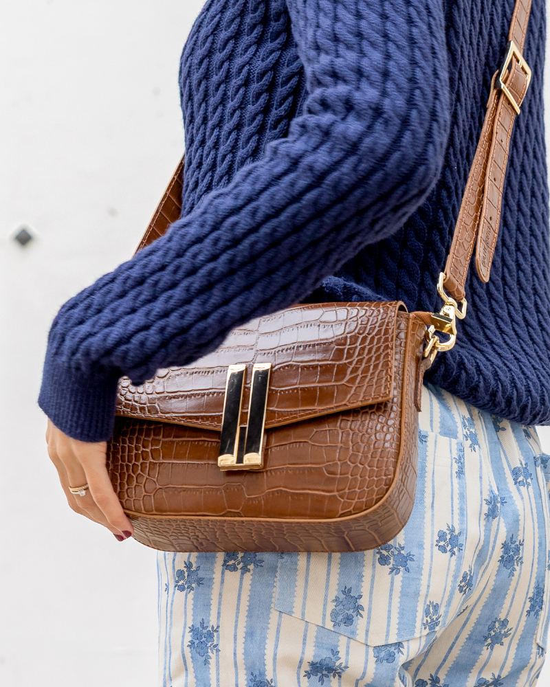 Bolso Sofía piel de becerro camel mujer diseño elegante