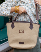 Valentina Bag – Recycled Canvas & Leather, Personalized