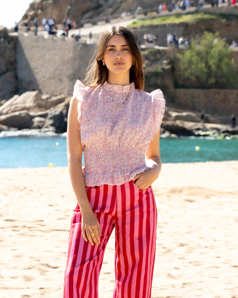 Camisa Bruna flowers