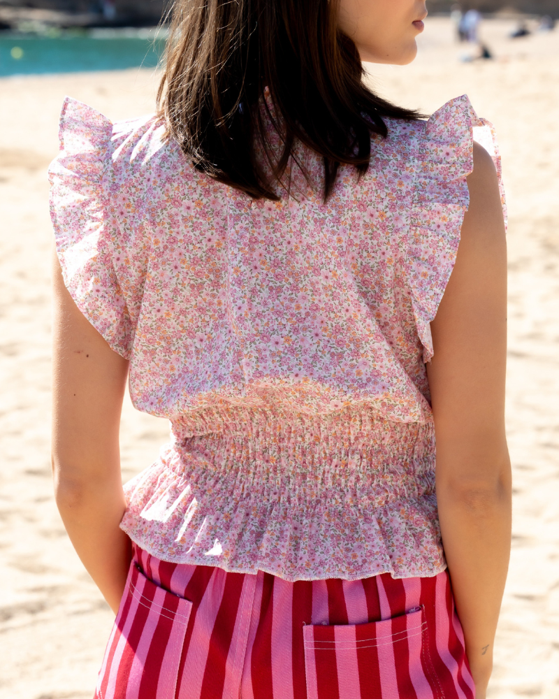 Camisa Bruna flowers