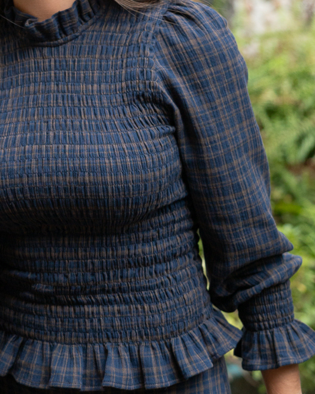 Terracota Shirt – Organic Cotton Seersucker Check