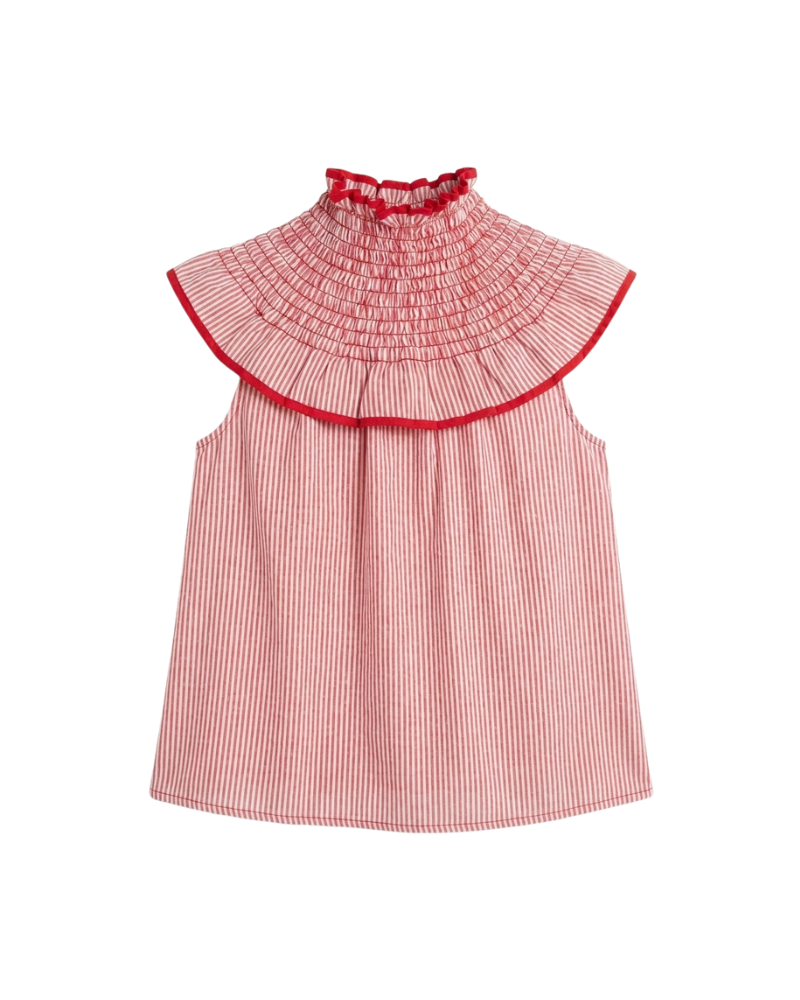 Camisa Jazmín red stripes