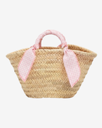 Capazo mini Vichy rosa