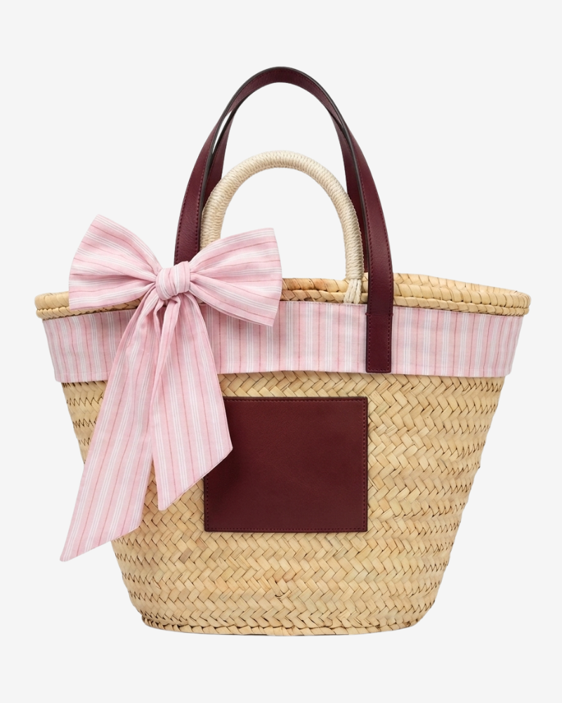 Capazo Pink stripes