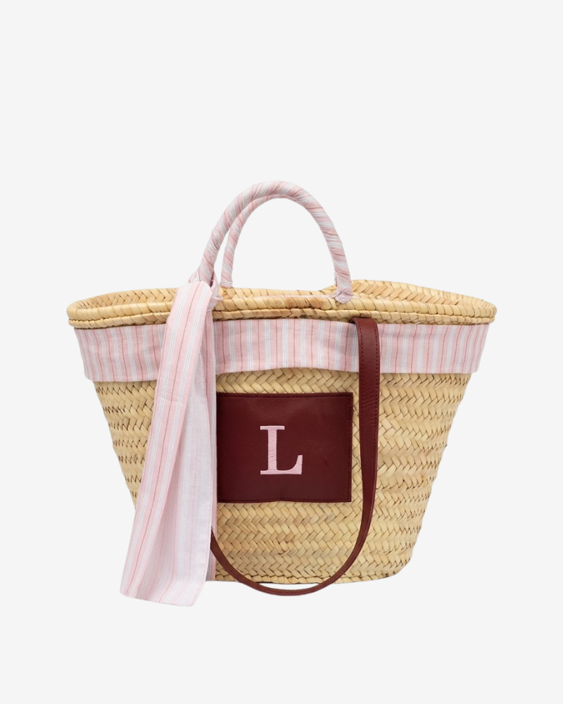 Capazo Pink stripes