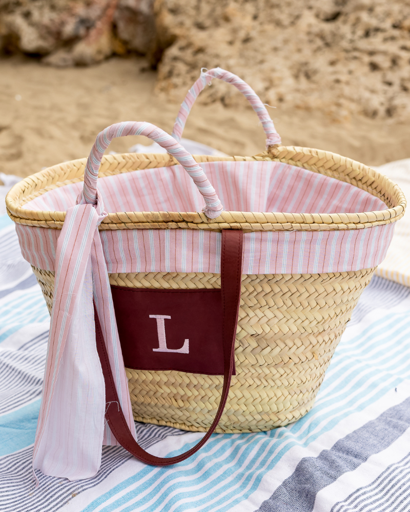Capazo Pink stripes