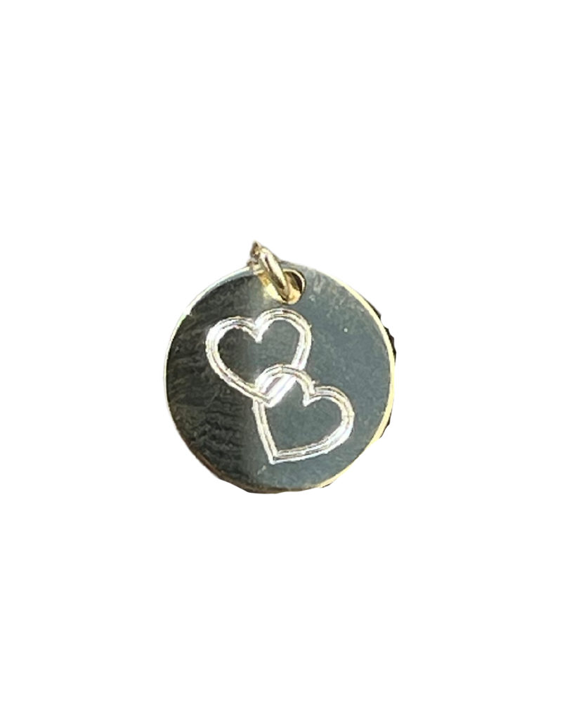 Heart plate charm