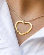 Collar Big Heart grabado