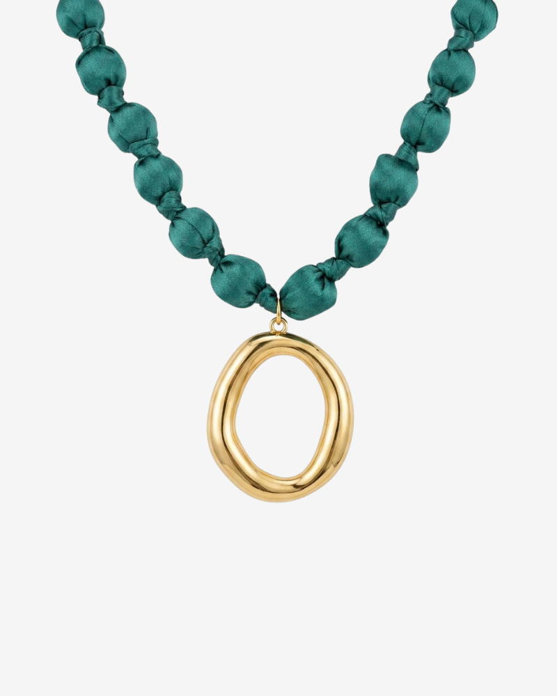 Orange Round Necklace