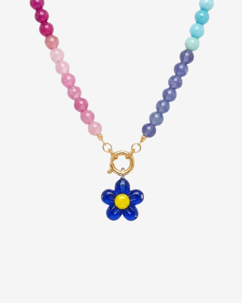 Blue Flower necklace
