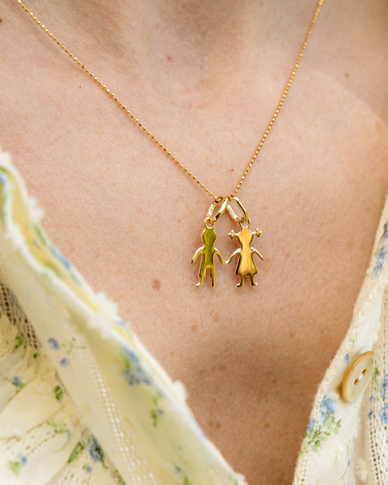 Collar con charms niño y niña