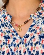 Color Initial necklace
