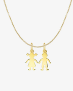 Collar con charms niño y niña