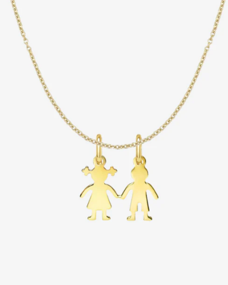 Collar con charms niño y niña